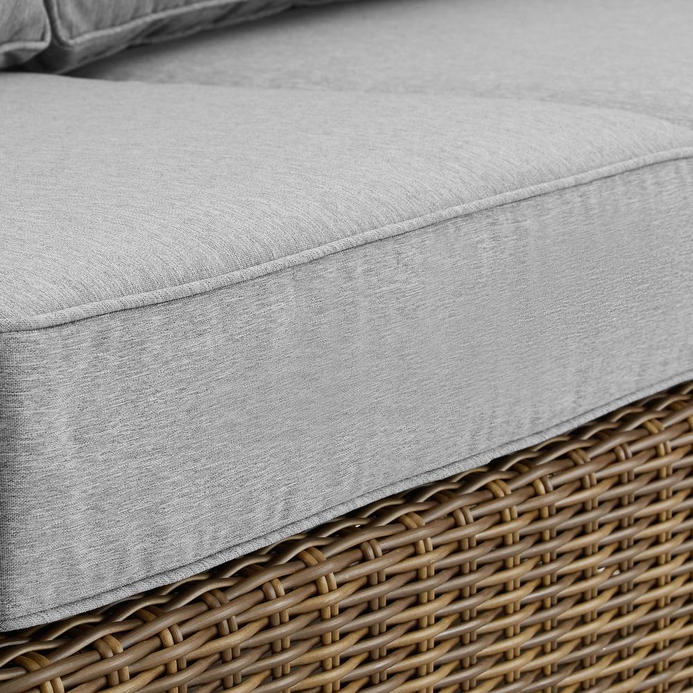 Bradenton Wicker Outdoor Sectional Left Side Loveseat