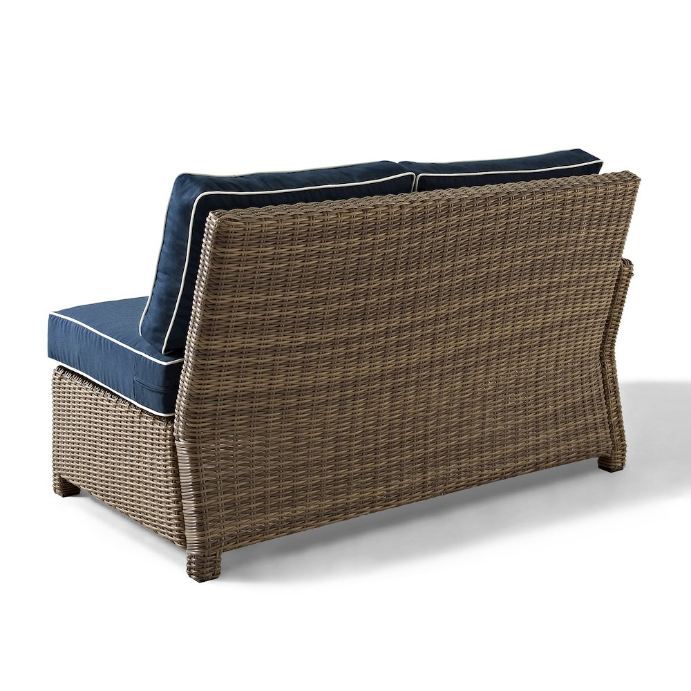 Bradenton Wicker Outdoor Sectional Left Side Loveseat