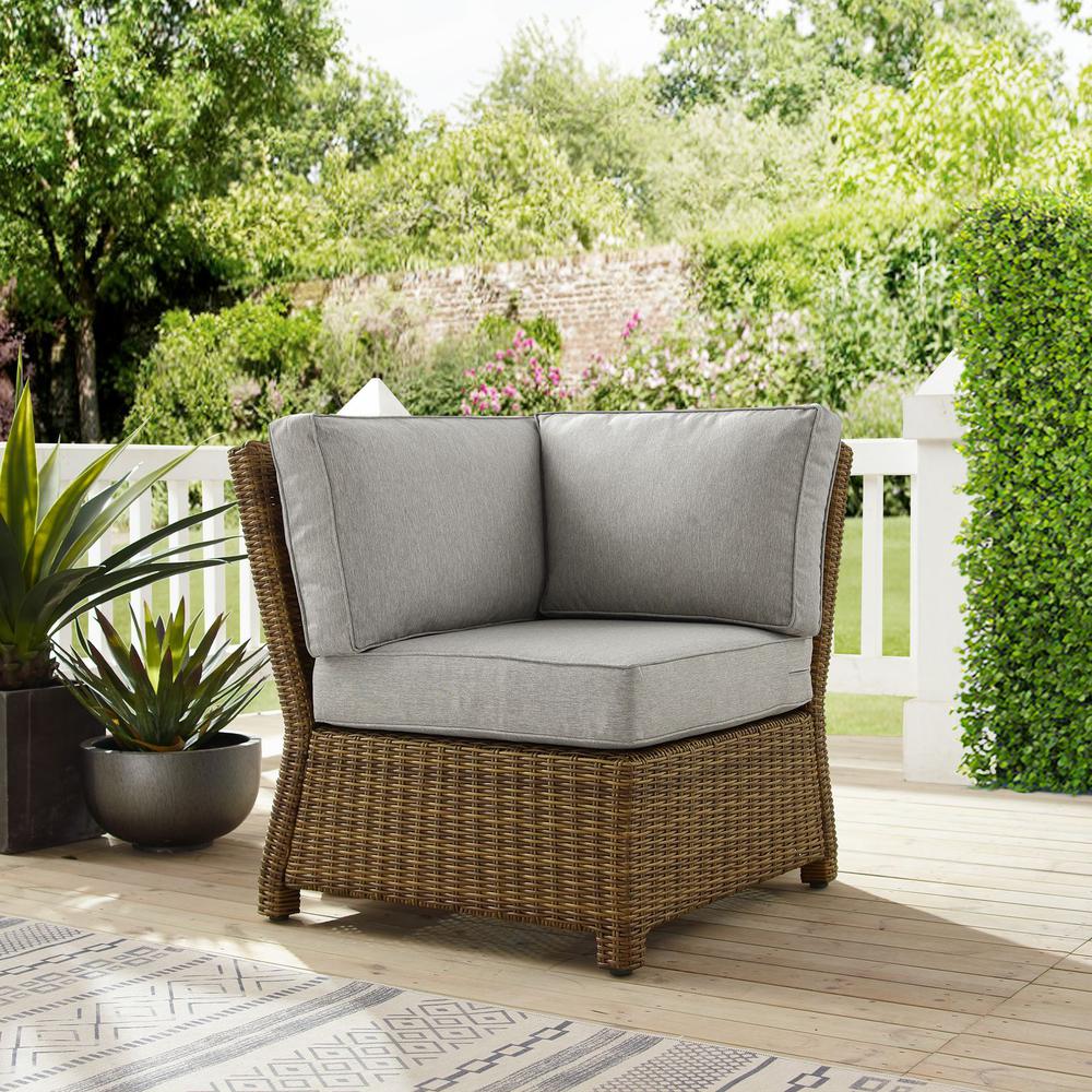 Bradenton Wicker Corner Outdoor Sectional Chair