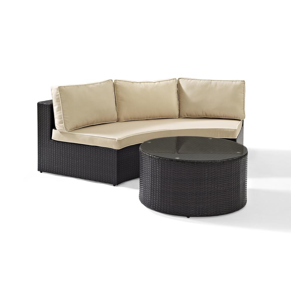 Catalina 2Pc Wicker Outdoor Sectional Patio Furniture Set