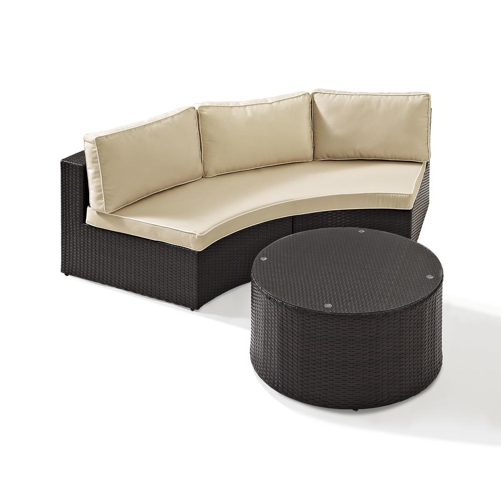 Catalina 2Pc Wicker Outdoor Sectional Patio Furniture Set