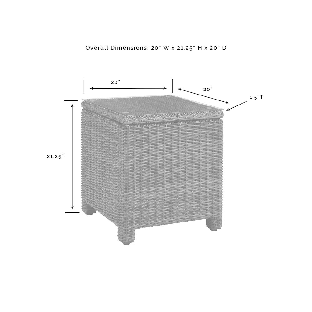 Bradenton 5Pc Wicker Outdoor Loveseat Patio Furniture Set