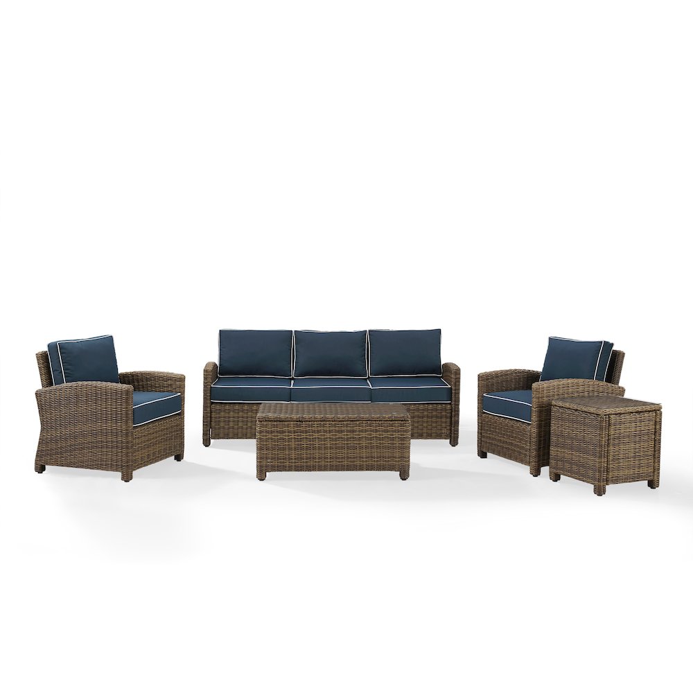 Bradenton 5Pc Wicker Outdoor Sofa Patio Furniture Set