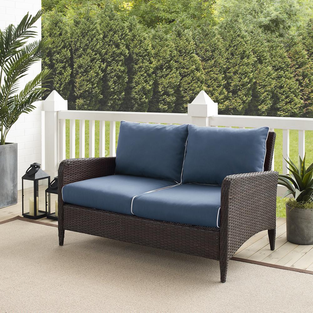 Kiawah Wicker Outdoor Loveseat