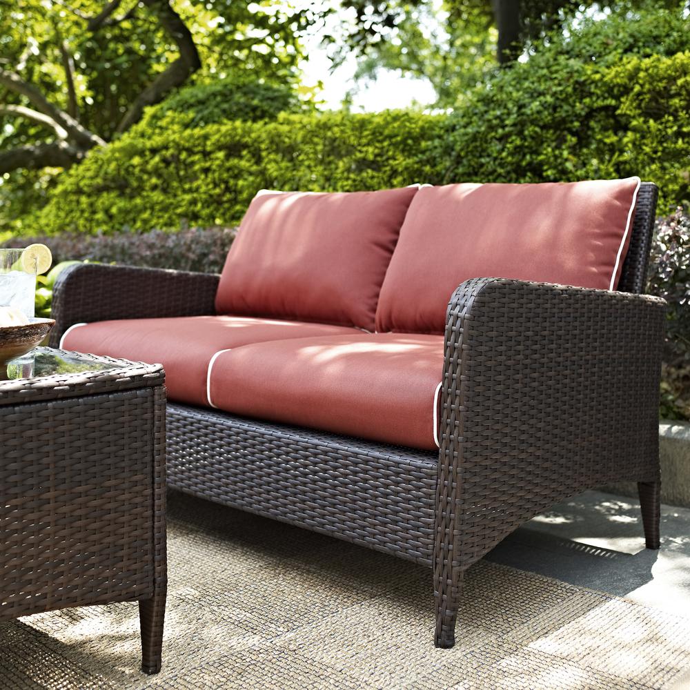 Kiawah Wicker Outdoor Loveseat