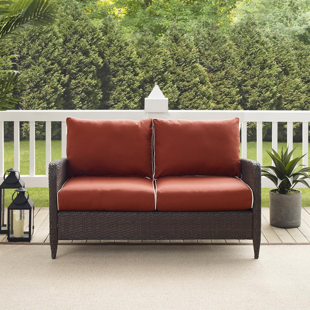 Kiawah Wicker Outdoor Loveseat