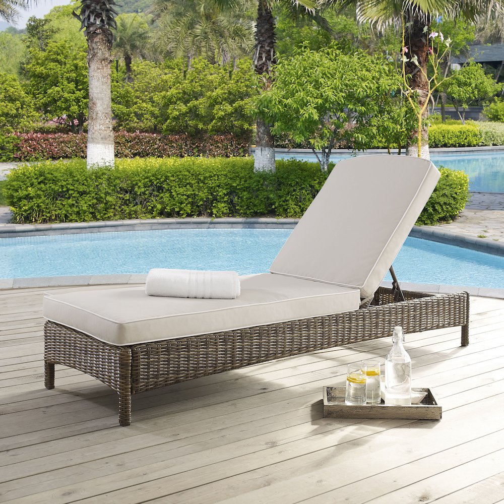 Bradenton Wicker Outdoor Chaise Lounge