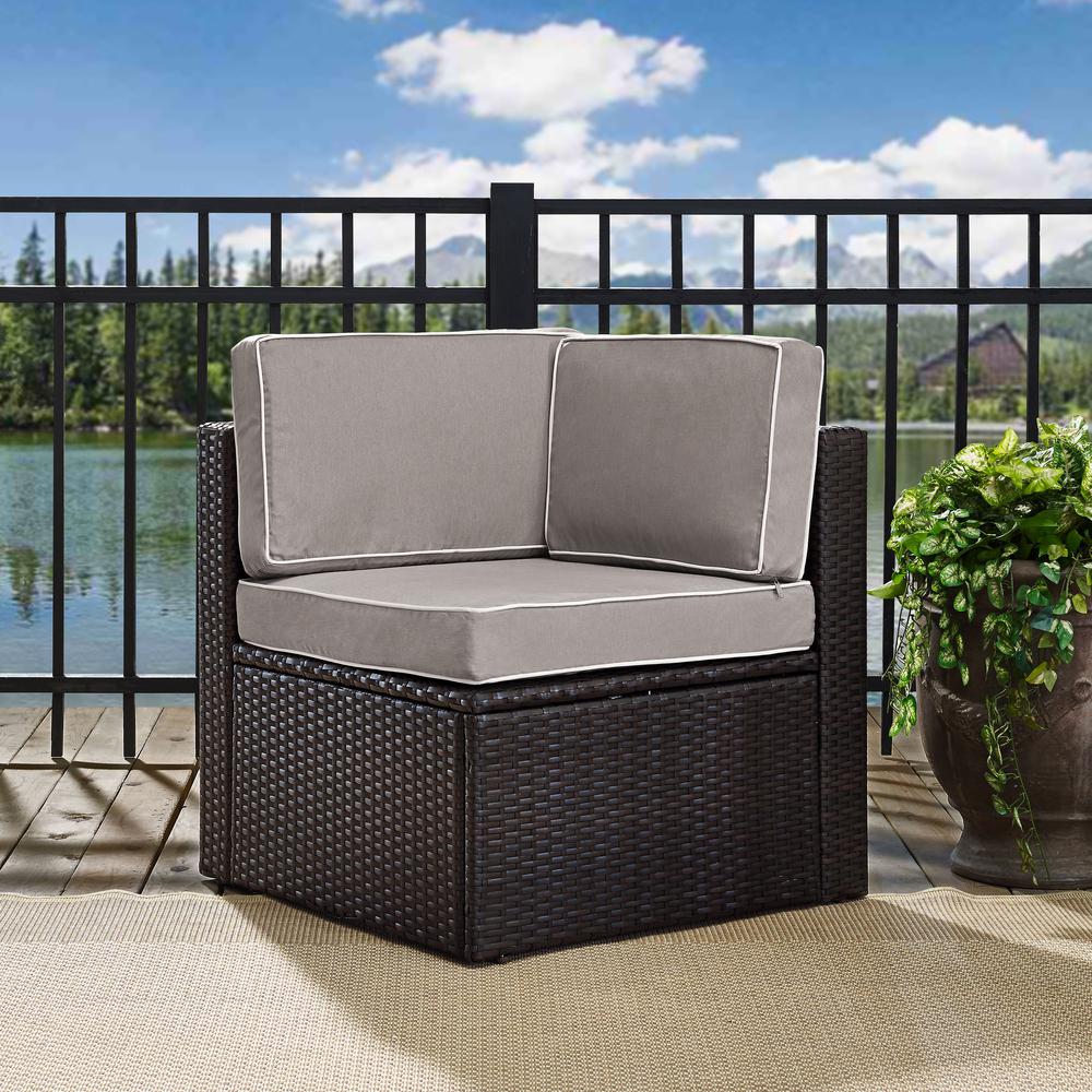 Palm Harbor Wicker Corner Outdoor Sectional Chair