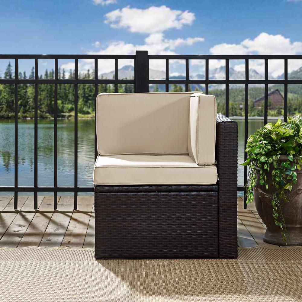 Palm Harbor Wicker Corner Outdoor Sectional Chair