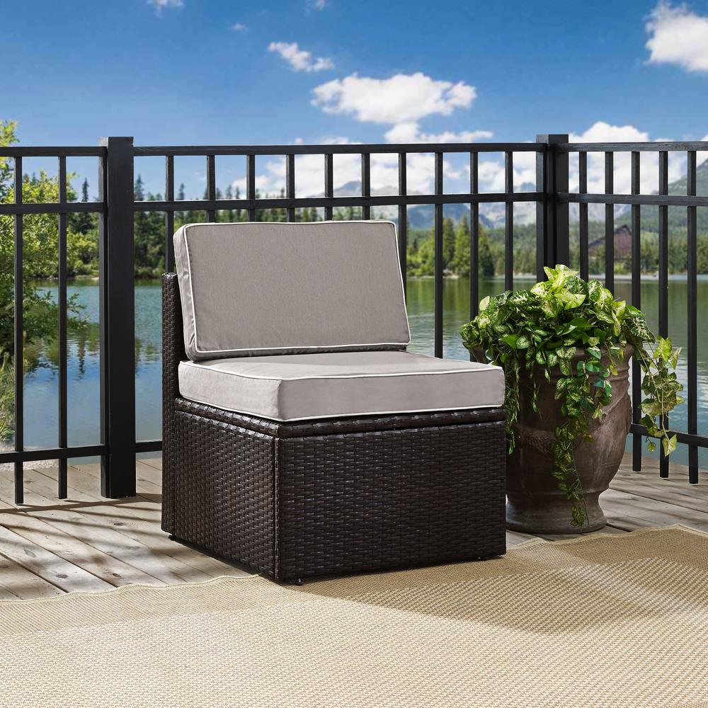 Palm Harbor Wicker Armless Outdoor Sectional Chair