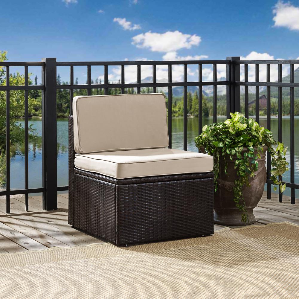 Palm Harbor Wicker Armless Outdoor Sectional Chair