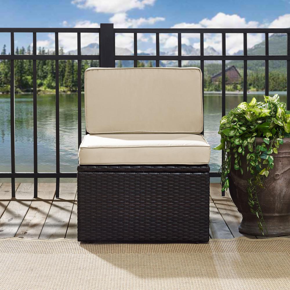 Palm Harbor Wicker Armless Outdoor Sectional Chair
