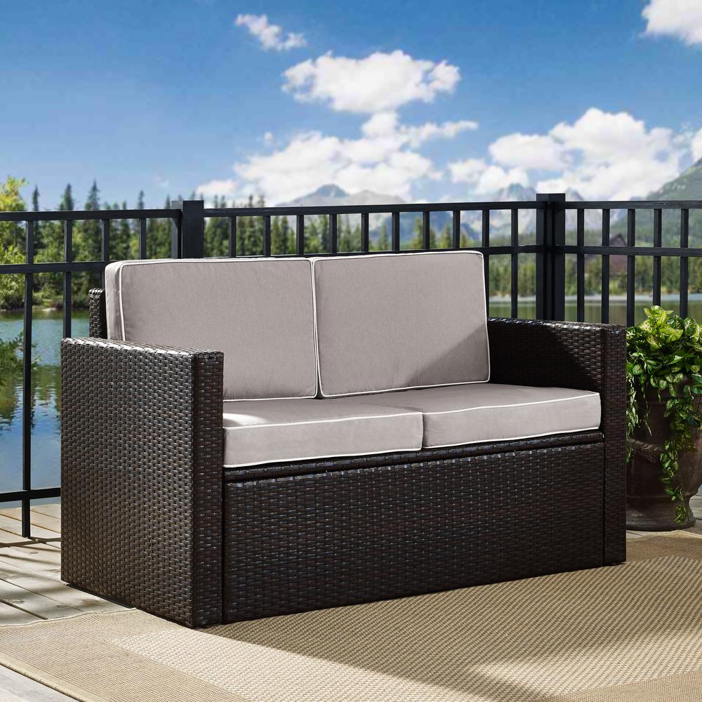 Palm Harbor Wicker Outdoor Loveseat