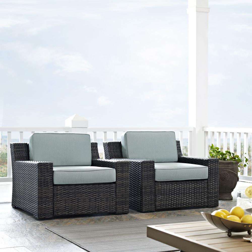 Beaufort 2Pc Wicker Outdoor Chair Set