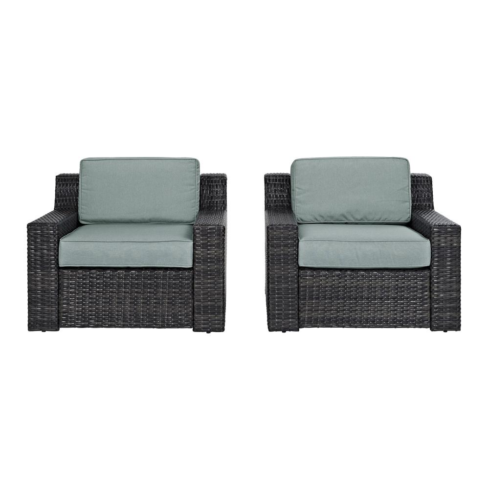 Beaufort 2Pc Wicker Outdoor Chair Set
