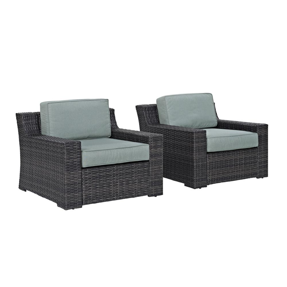Beaufort 2Pc Wicker Outdoor Chair Set