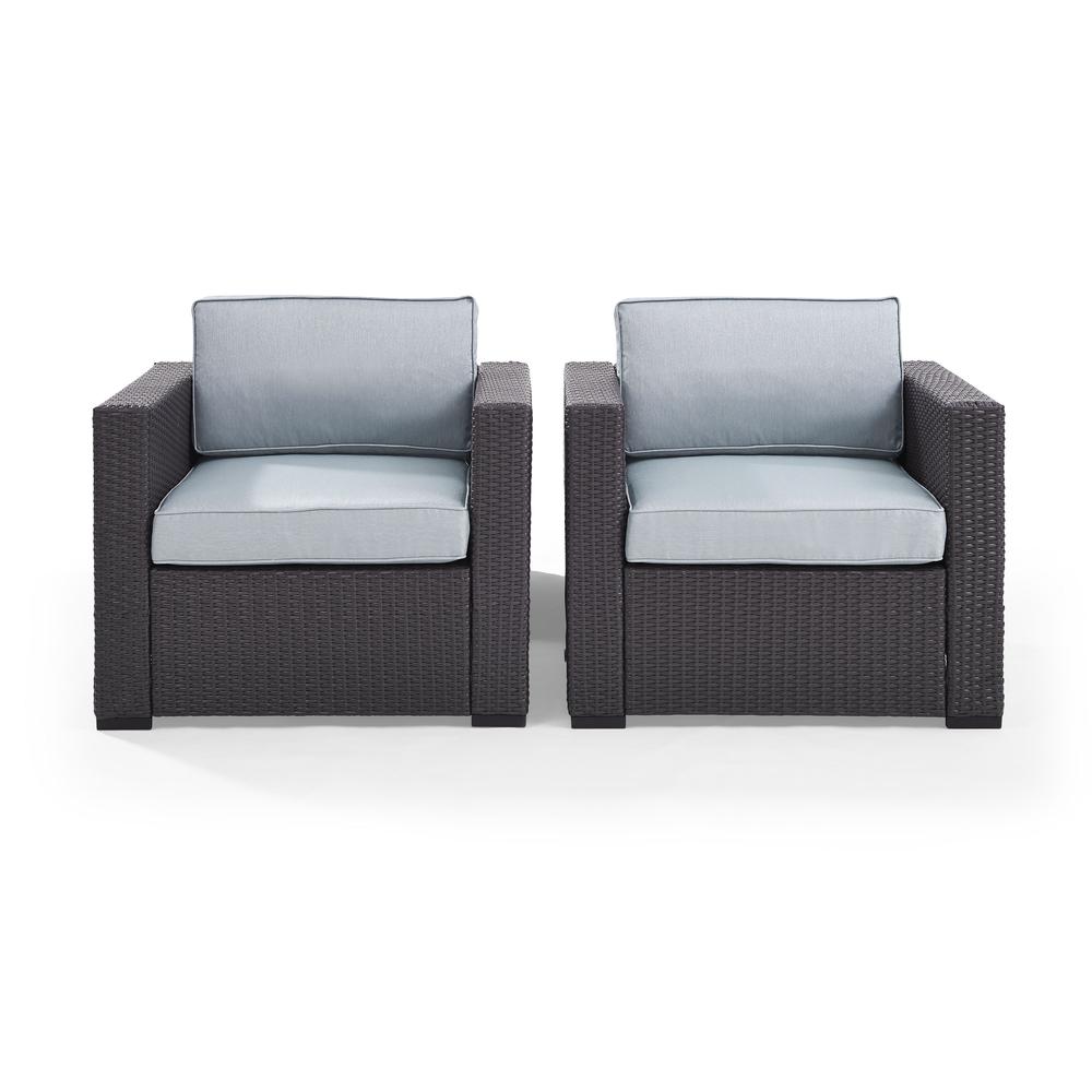 Biscayne 2Pc Wicker Outdoor Chair Set