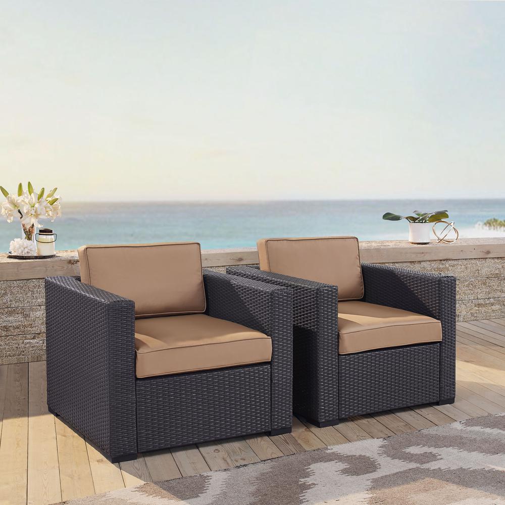 Biscayne 2Pc Wicker Outdoor Chair Set