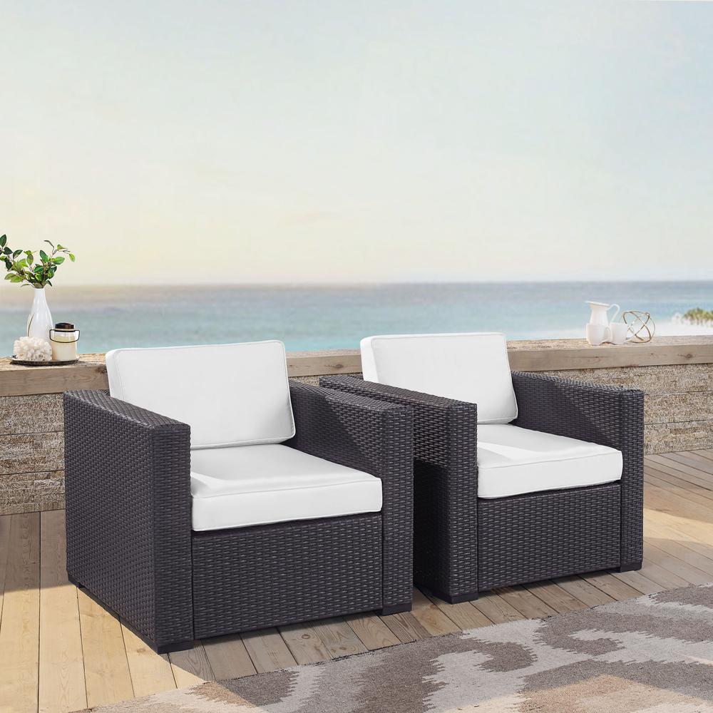 Biscayne 2Pc Wicker Outdoor Chair Set