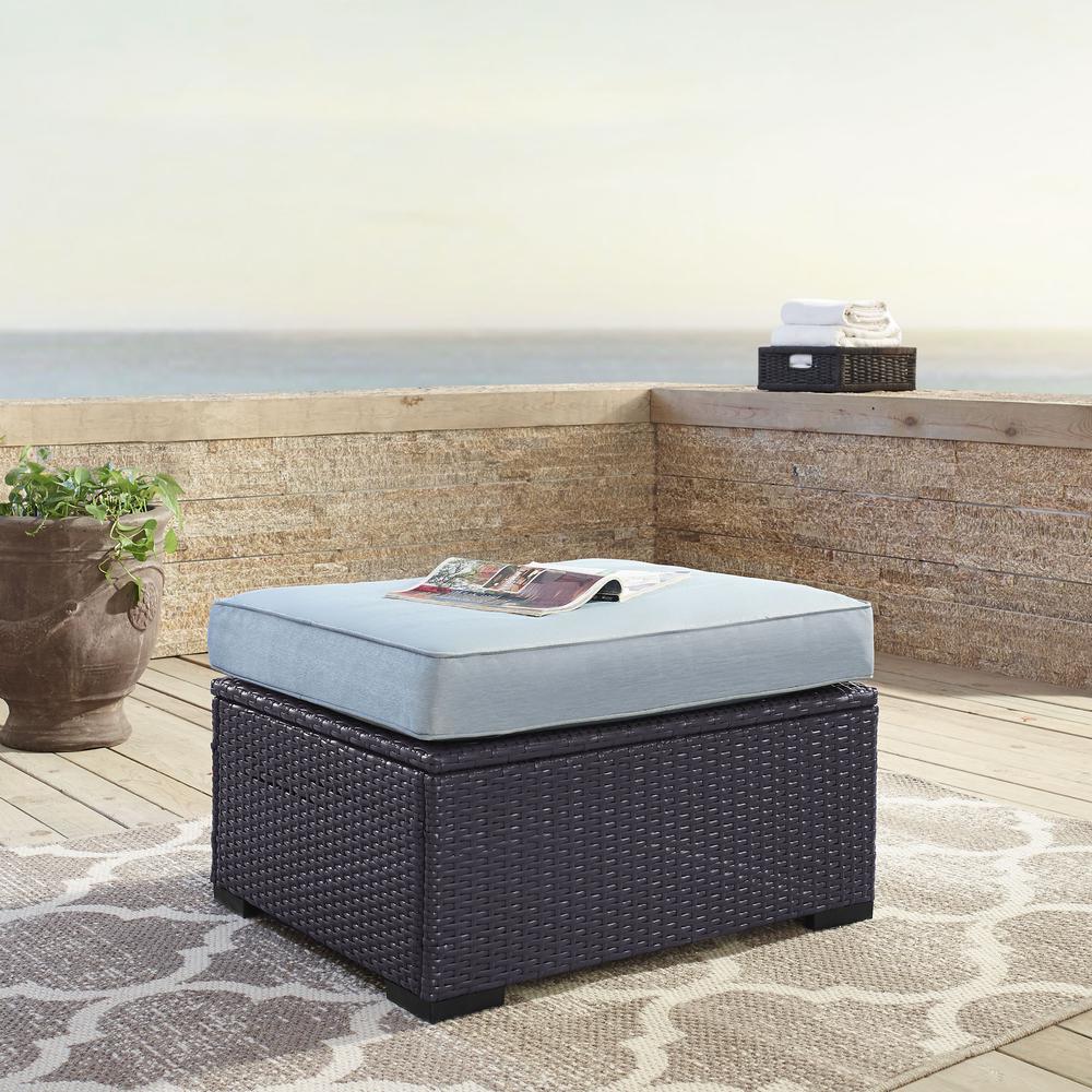 Biscayne Wicker Outdoor Ottoman