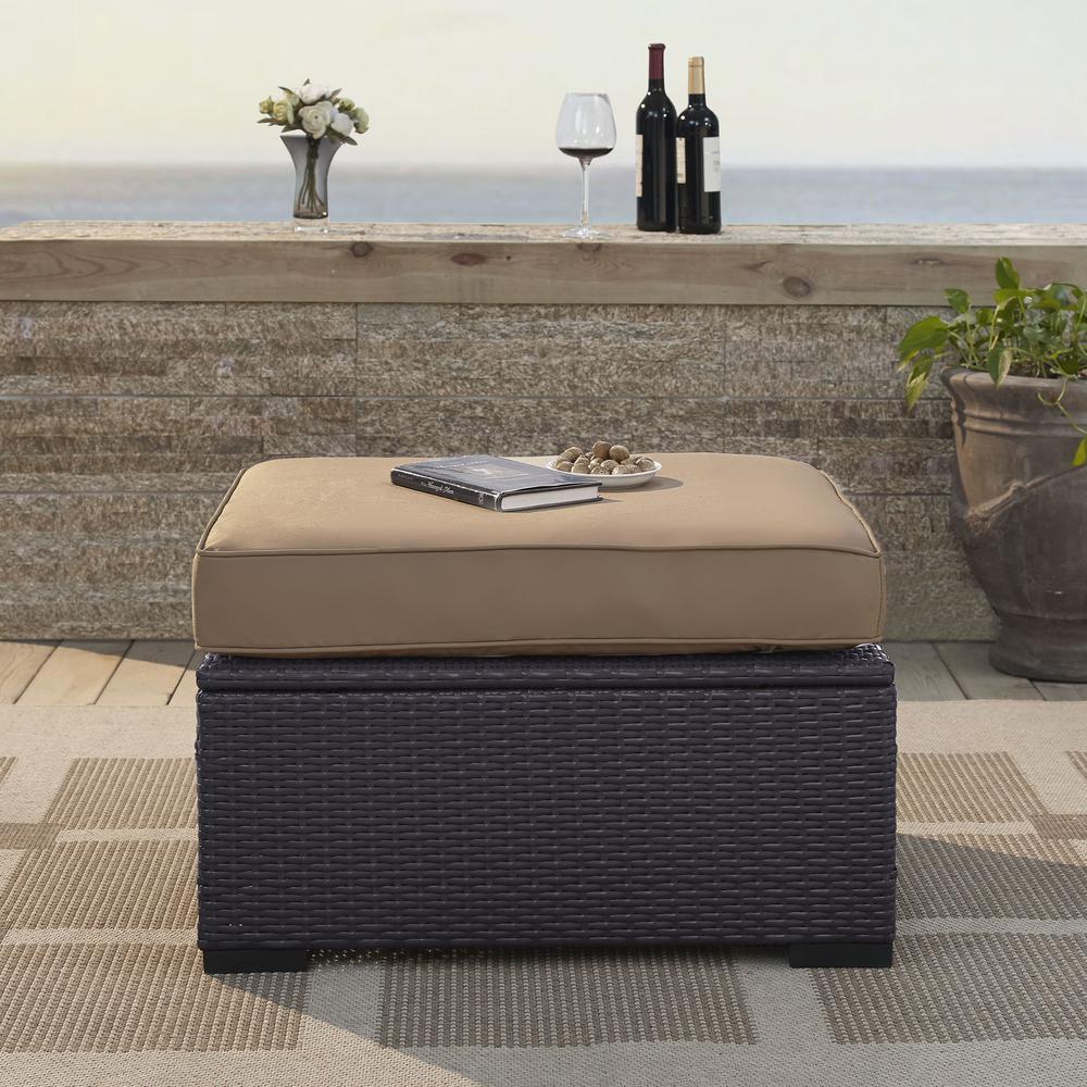 Biscayne Wicker Outdoor Ottoman
