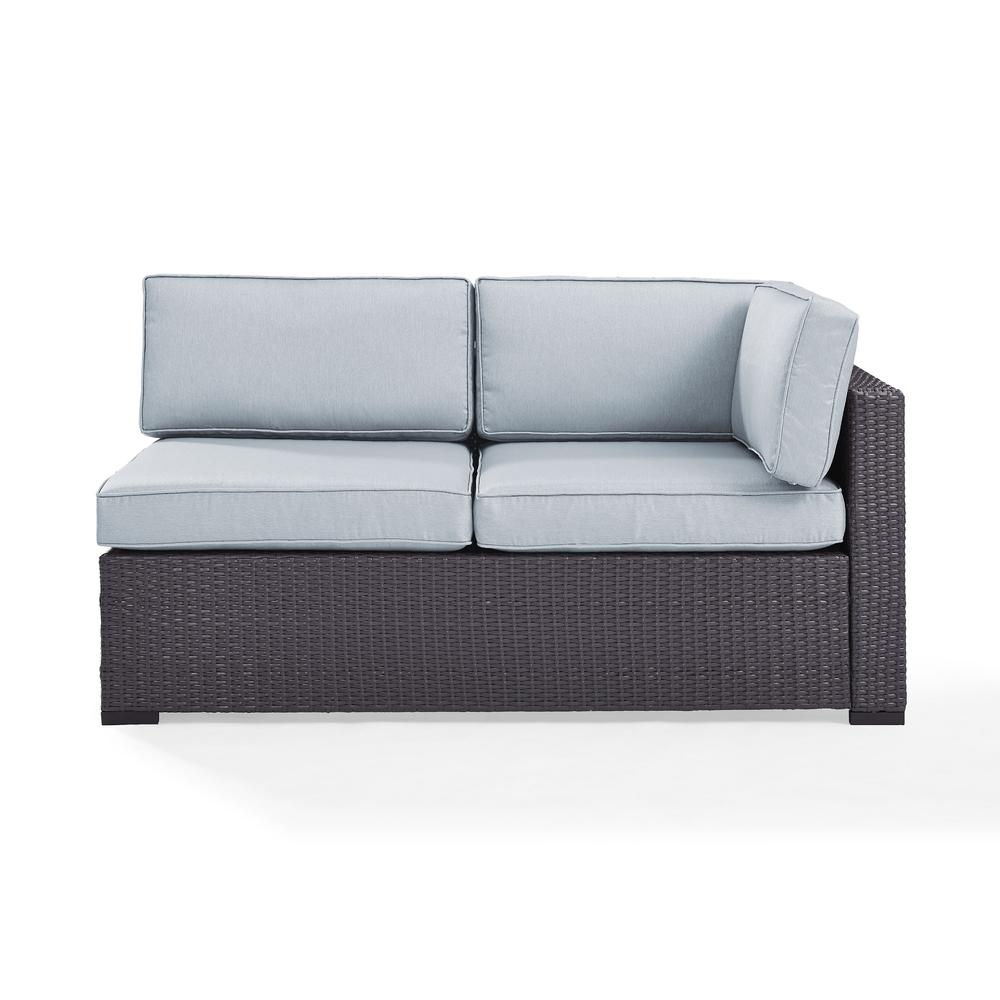 Biscayne Wicker Outdoor Sectional Loveseat