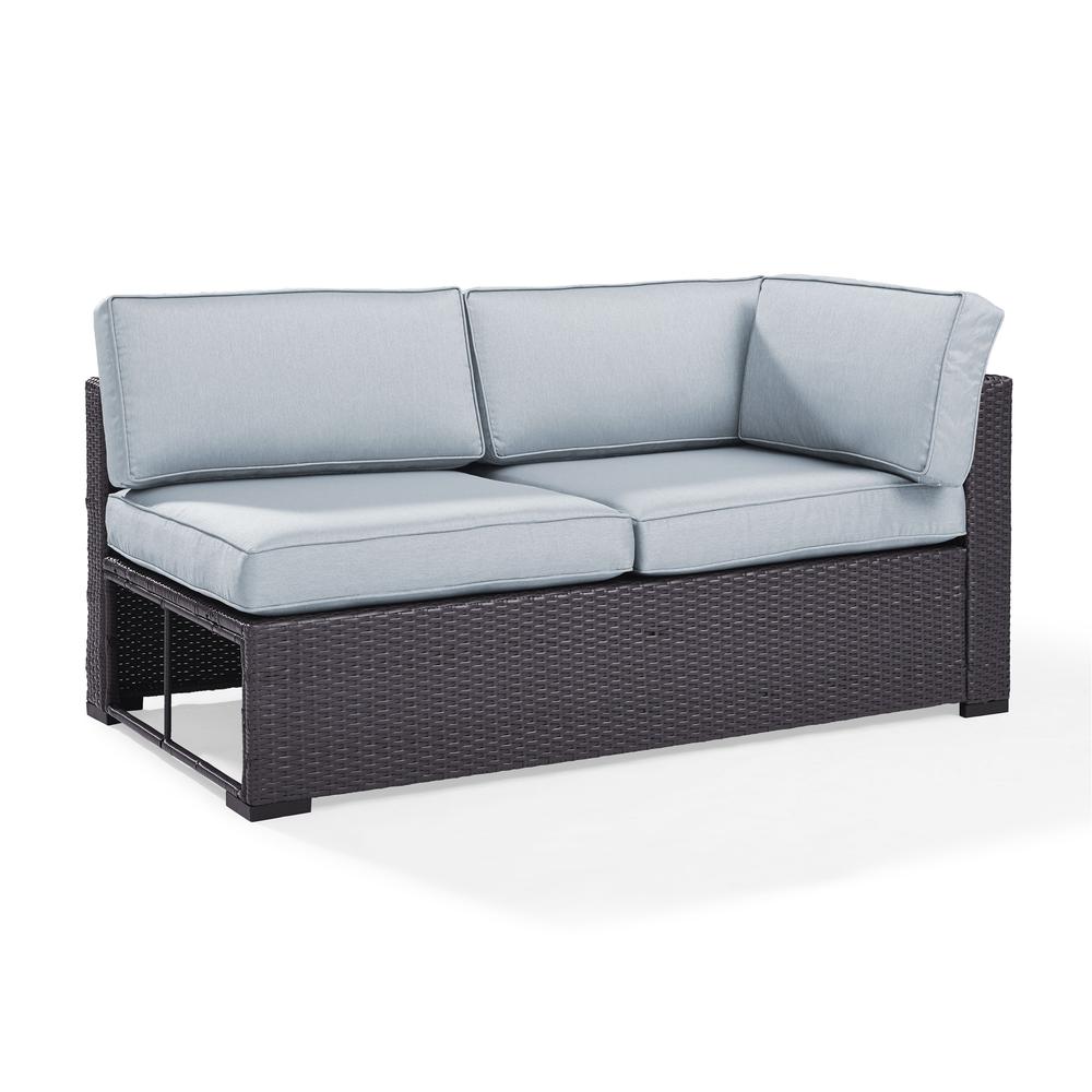 Biscayne Wicker Outdoor Sectional Loveseat