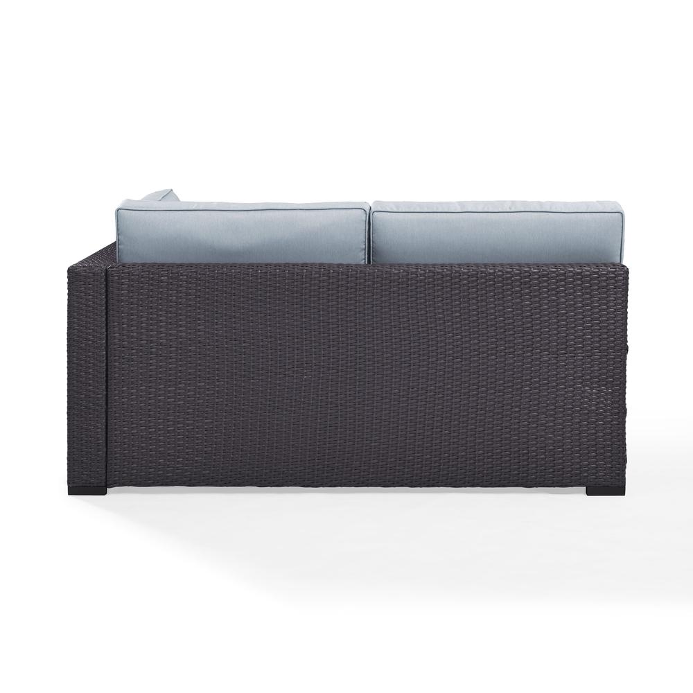 Biscayne Wicker Outdoor Sectional Loveseat