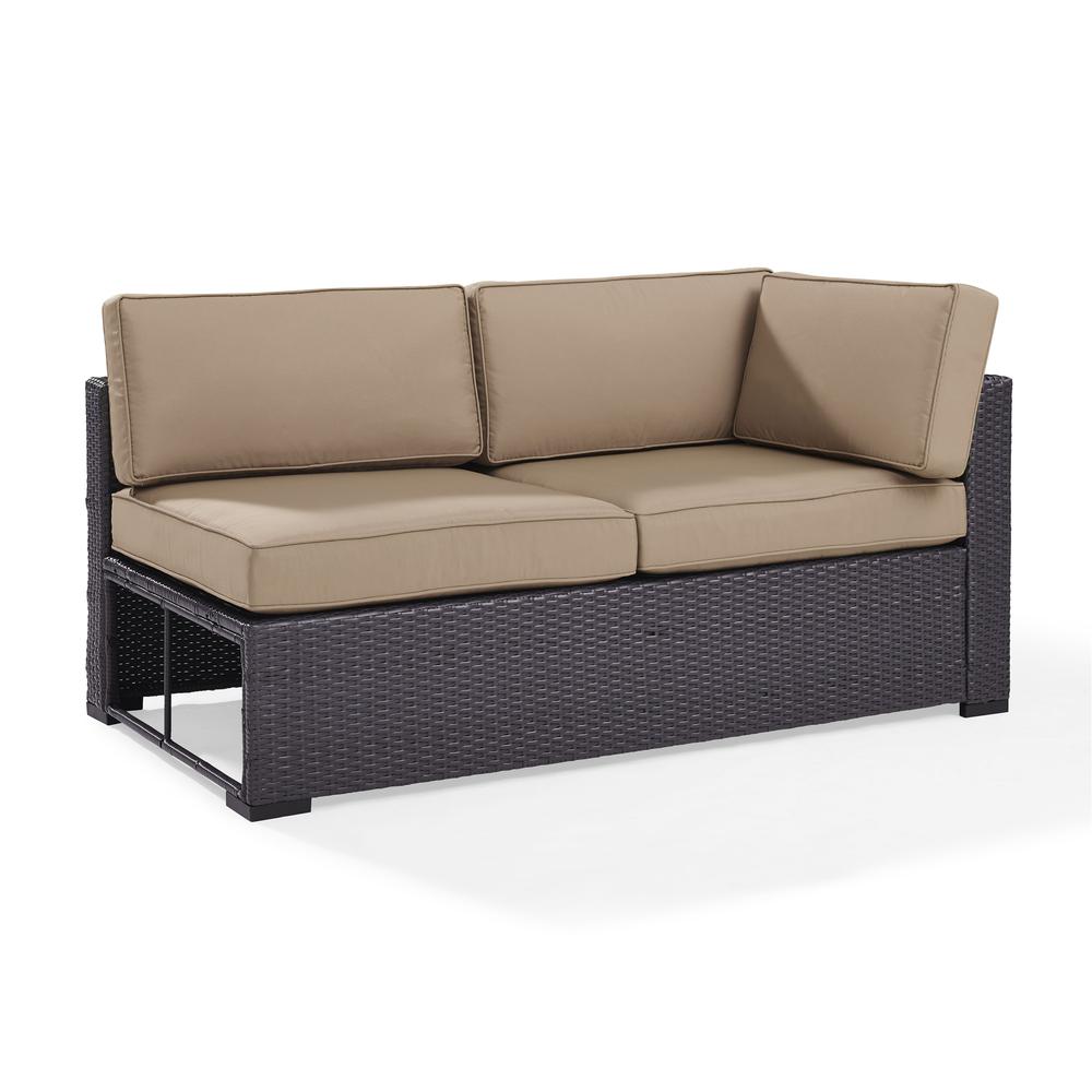 Biscayne Wicker Outdoor Sectional Loveseat