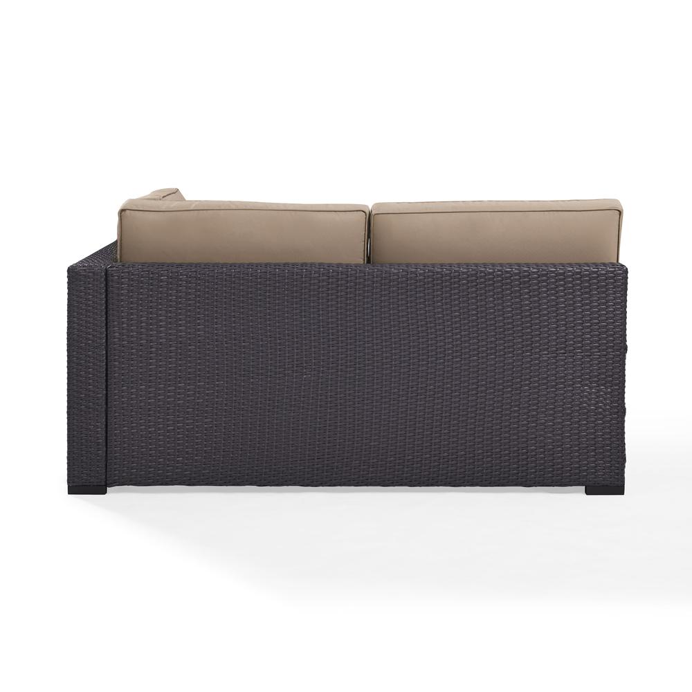 Biscayne Wicker Outdoor Sectional Loveseat
