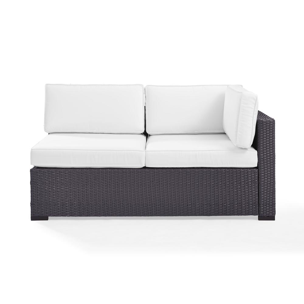 Biscayne Wicker Outdoor Sectional Loveseat