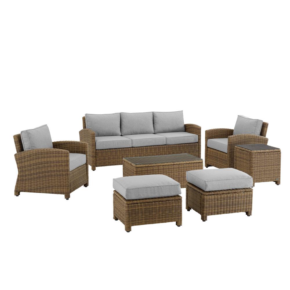 Bradenton 7Pc Wicker Outdoor Sofa Patio Furniture Set