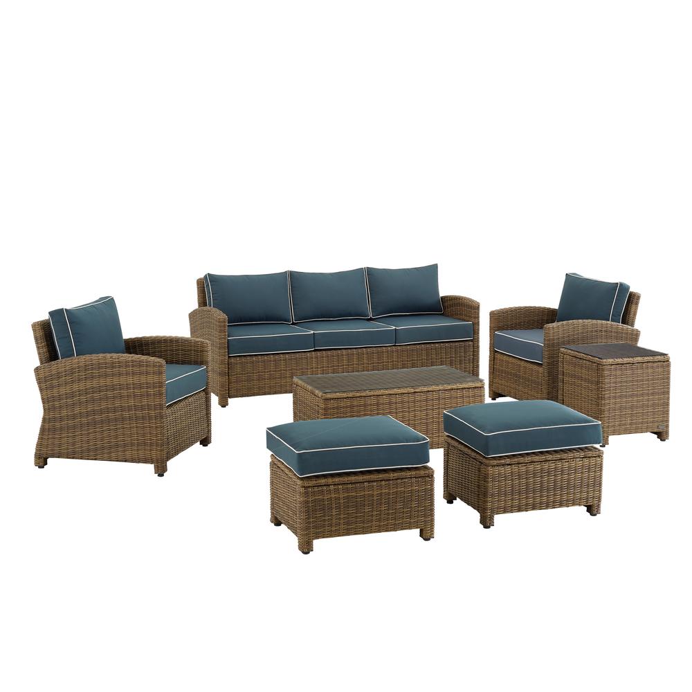Bradenton 7Pc Wicker Outdoor Sofa Patio Furniture Set