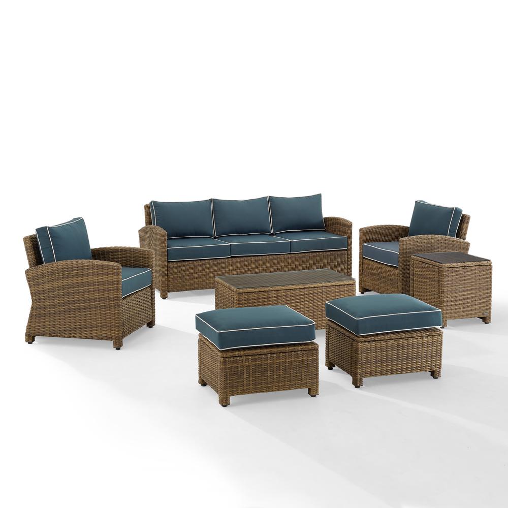 Bradenton 7Pc Wicker Outdoor Sofa Patio Furniture Set