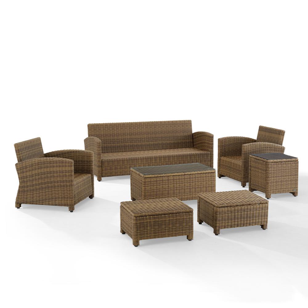 Bradenton 7Pc Wicker Outdoor Sofa Patio Furniture Set
