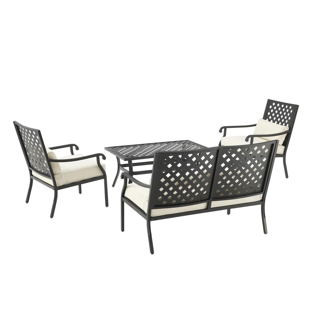 Alistair 4Pc Outdoor Loveseat Patio Furniture Set