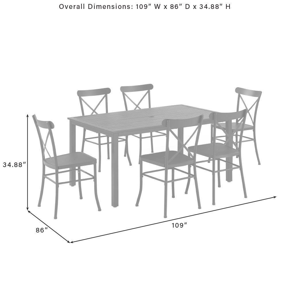 Astrid 7Pc Outdoor Dining Set