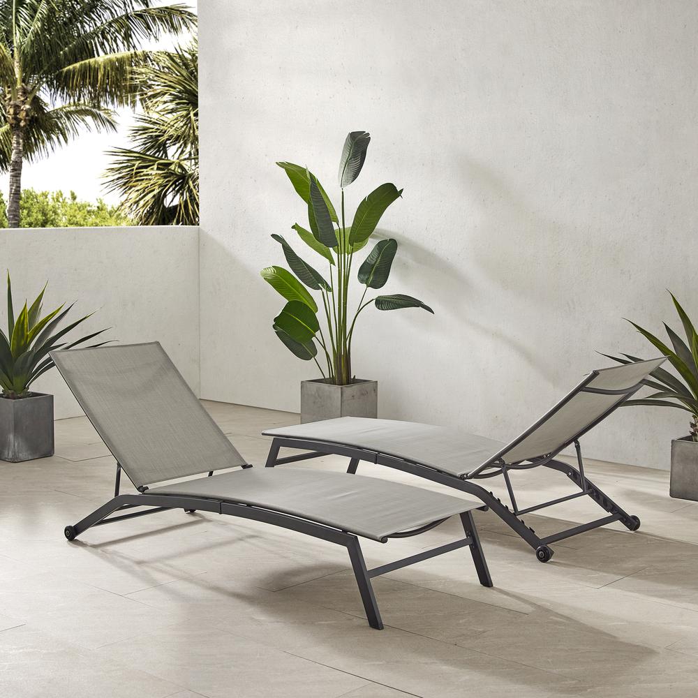 Weaver 2-Piece Outdoor Chaise Lounge Set