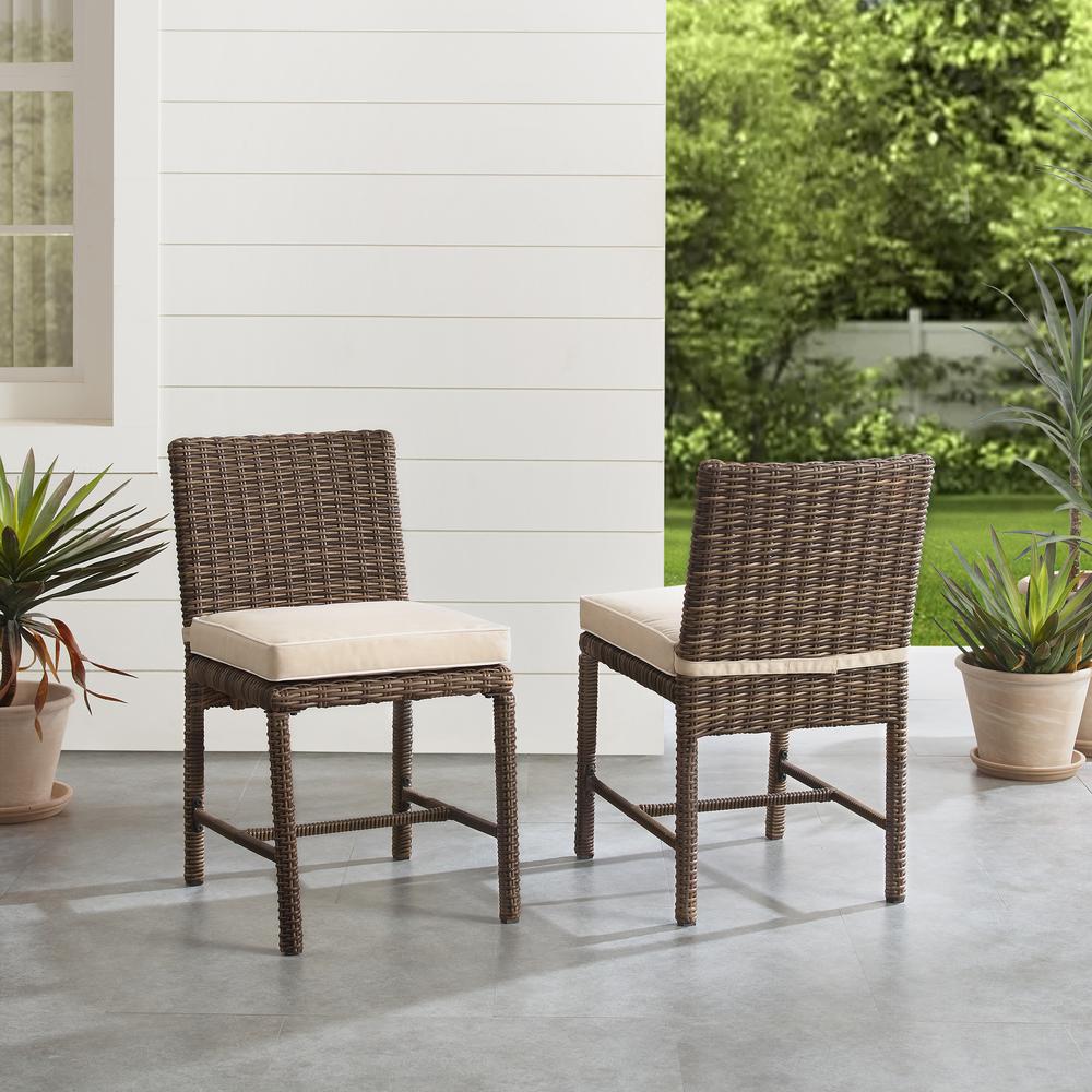 Bradenton 2Pc Wicker Outdoor Dining Chair Set