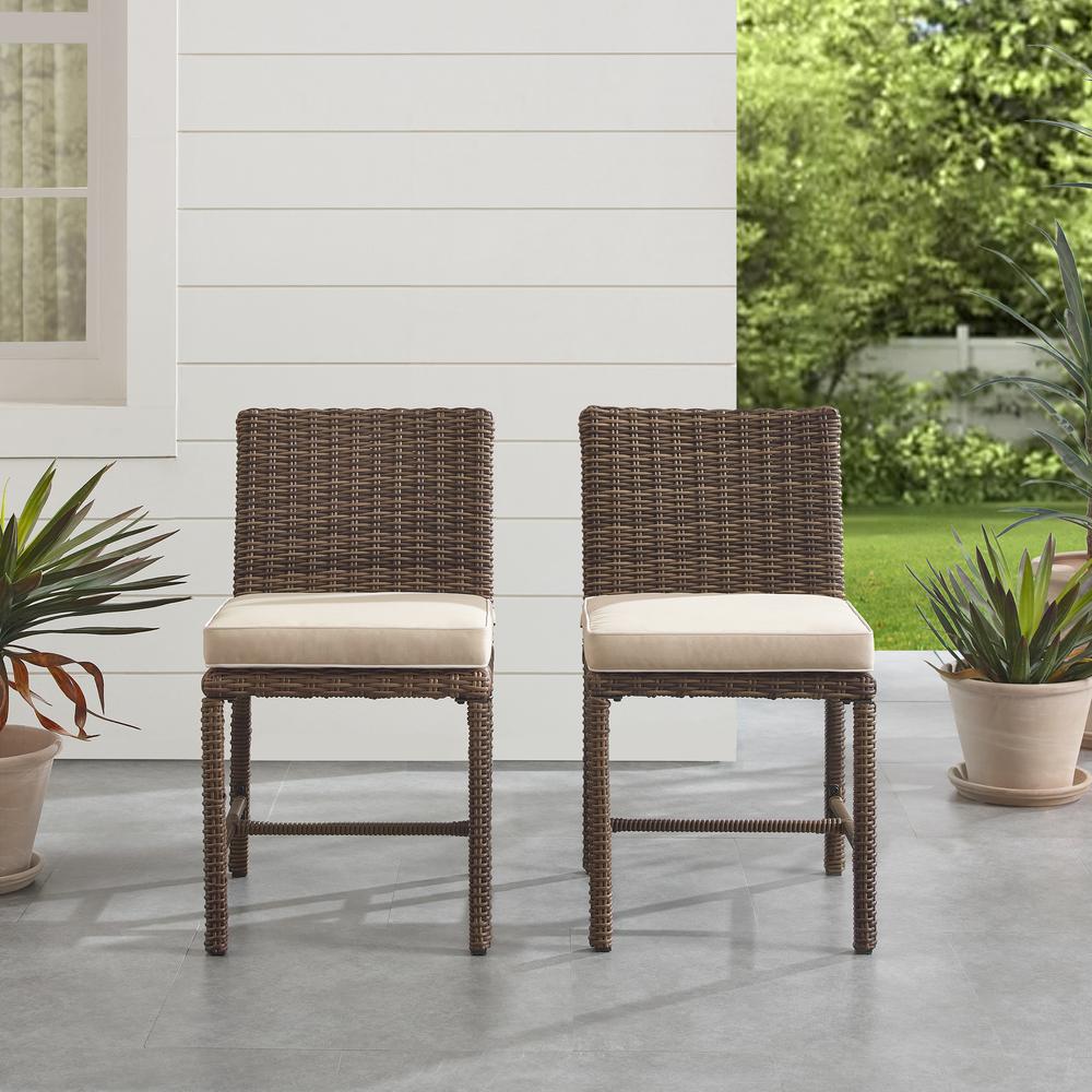 Bradenton 2Pc Wicker Outdoor Dining Chair Set