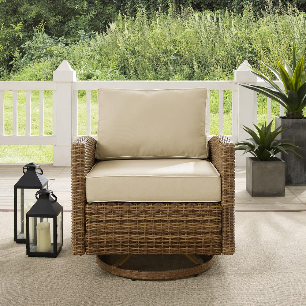 Bradenton Wicker Swivel Rocker Outdoor Chair