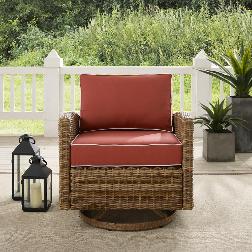 Bradenton Wicker Swivel Rocker Outdoor Chair
