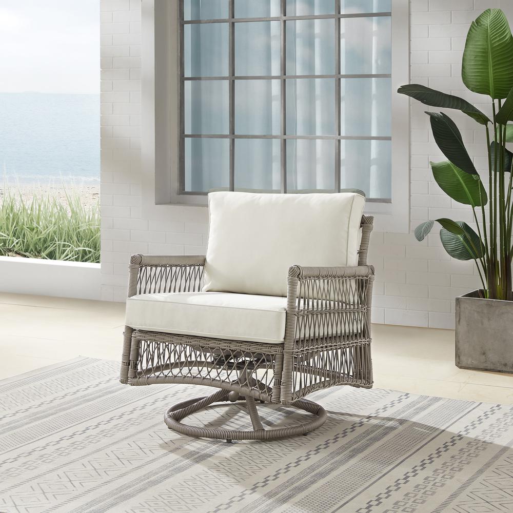 Thatcher Wicker Swivel Rocker Outdoor Chair