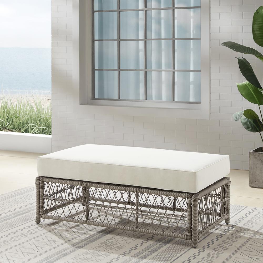 Thatcher Wicker Outdoor Coffee Table Ottoman