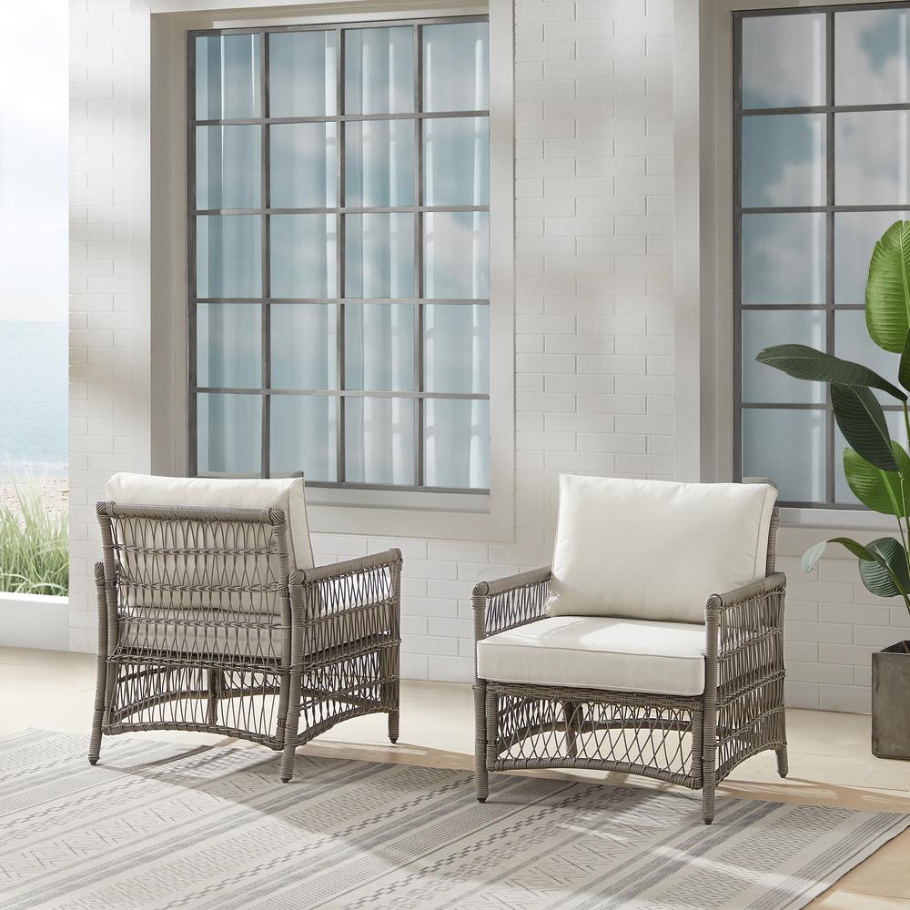 Thatcher 2Pc Wicker Outdoor Chair Set