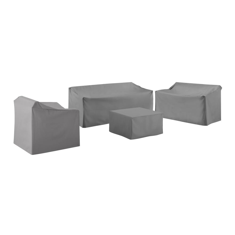 4Pc Outdoor Sectional Furniture Cover Set