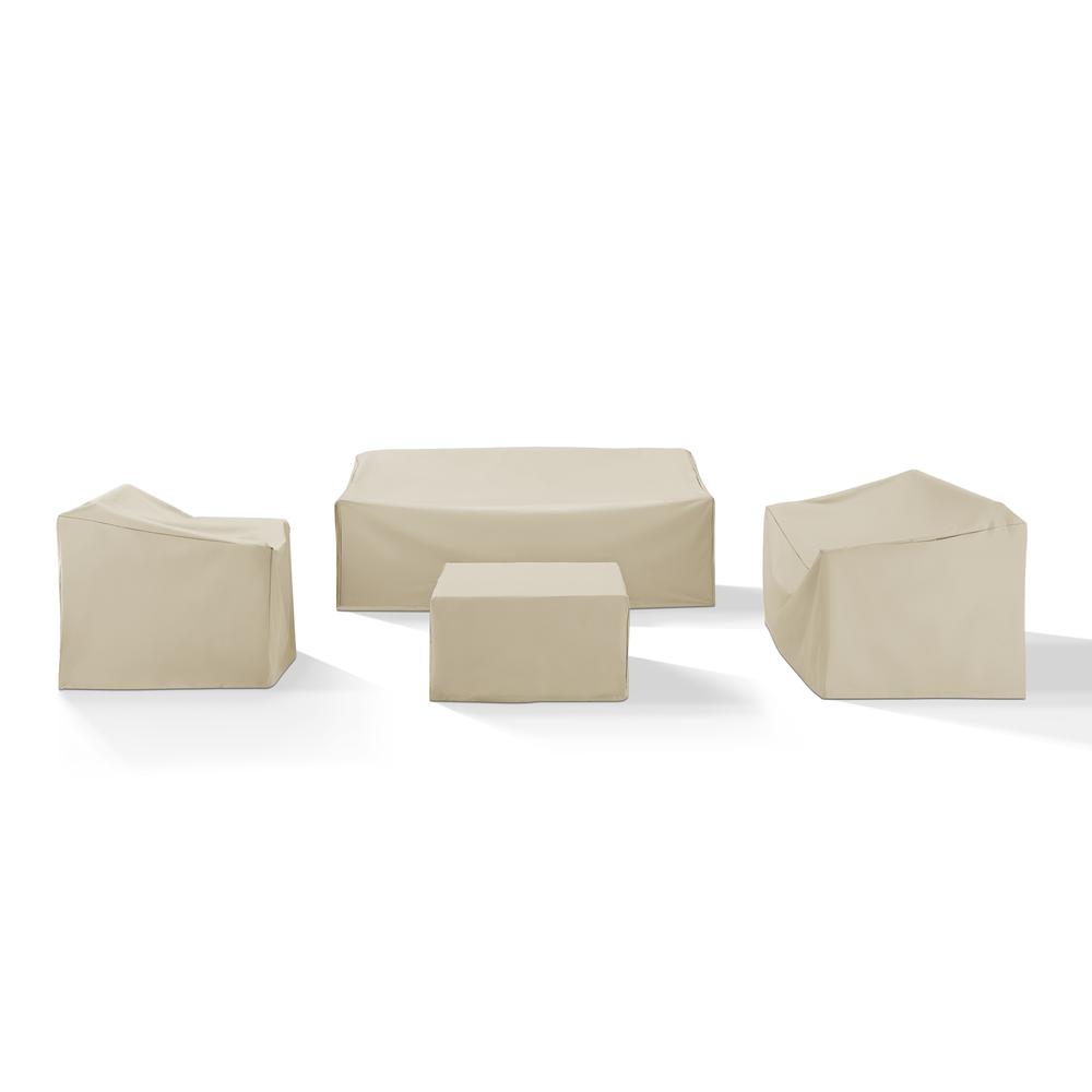 4Pc Outdoor Sectional Furniture Cover Set