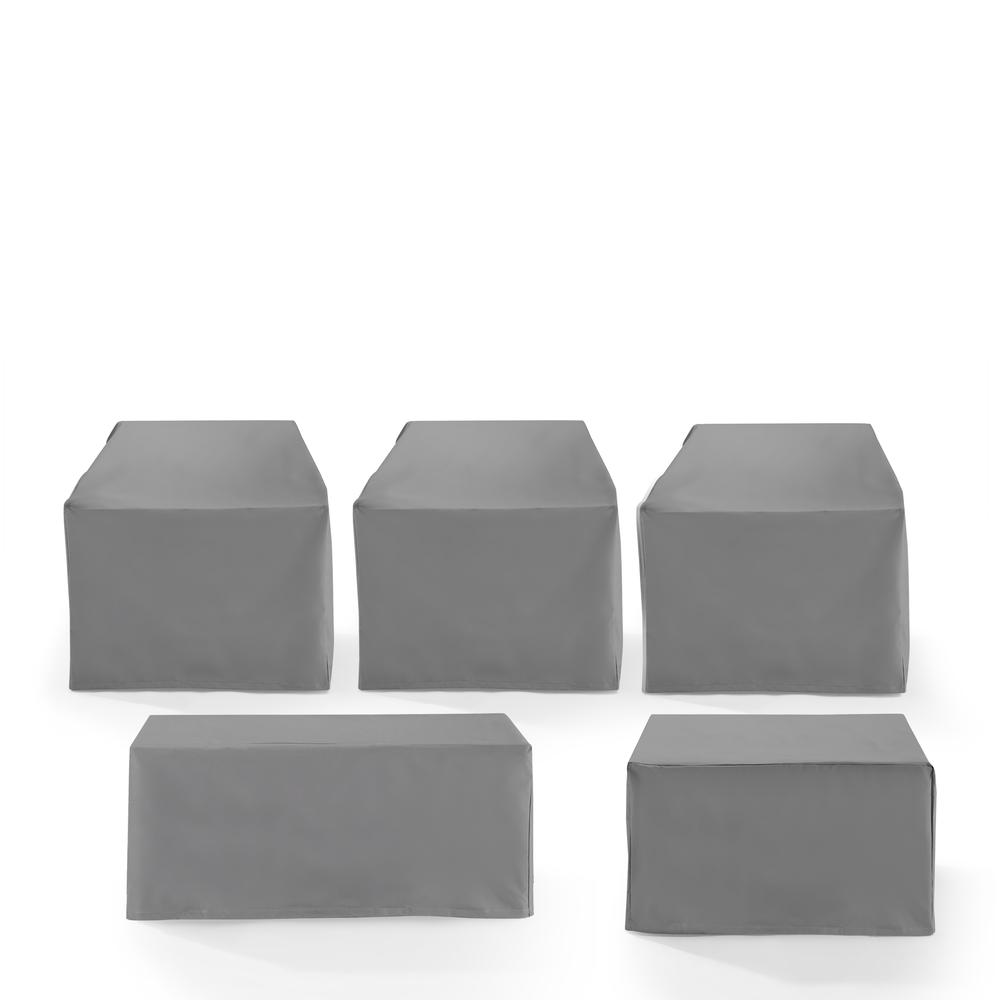 5Pc Outdoor Sectional Furniture Cover Set