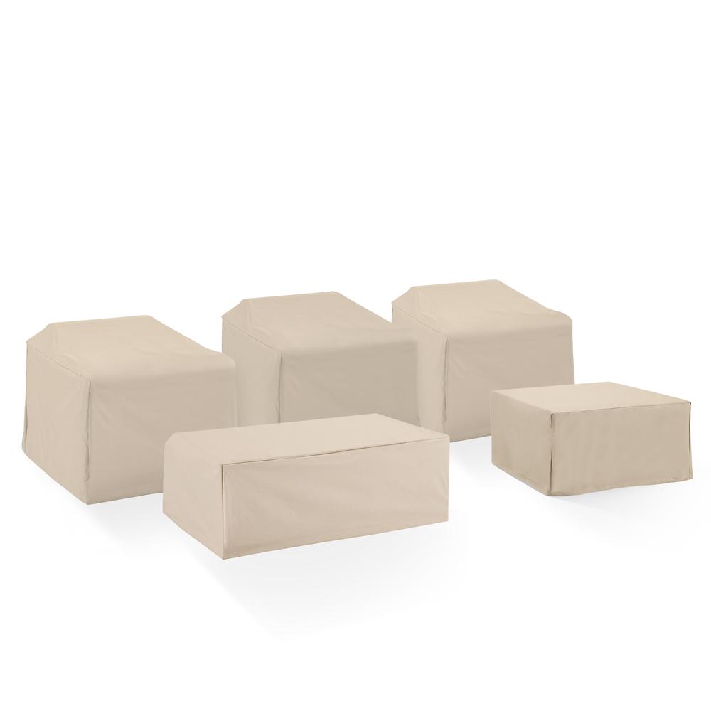 5Pc Outdoor Sectional Furniture Cover Set