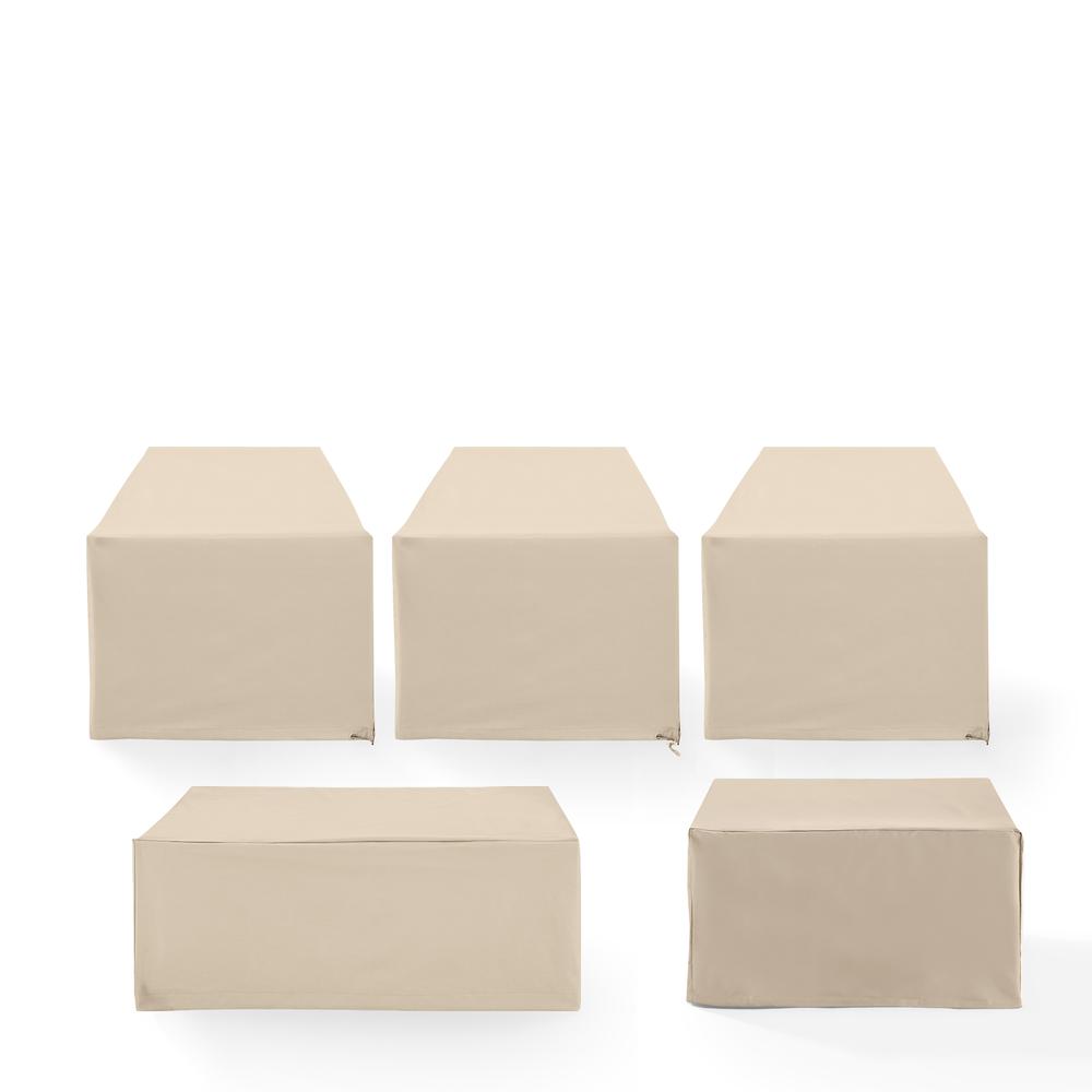 5Pc Outdoor Sectional Furniture Cover Set